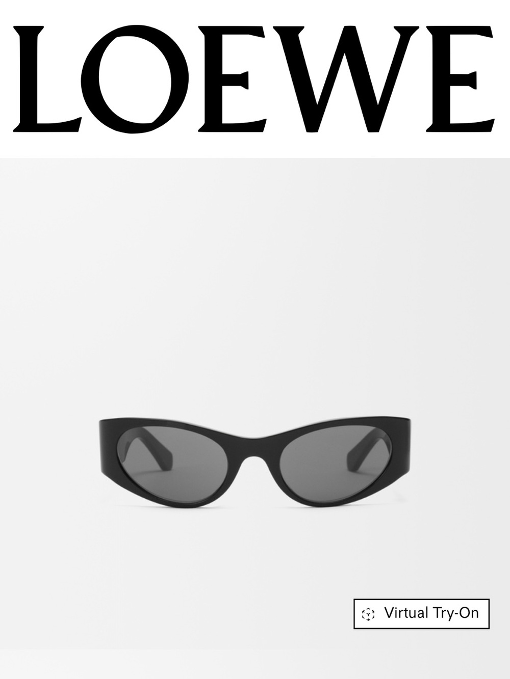 Loewe Flash Small Cateye Sunglasses - Black